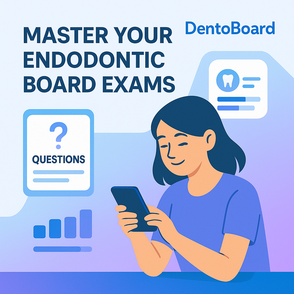 Student studying with DentoBoard anywhere - Mobile flashcards and progress tracking