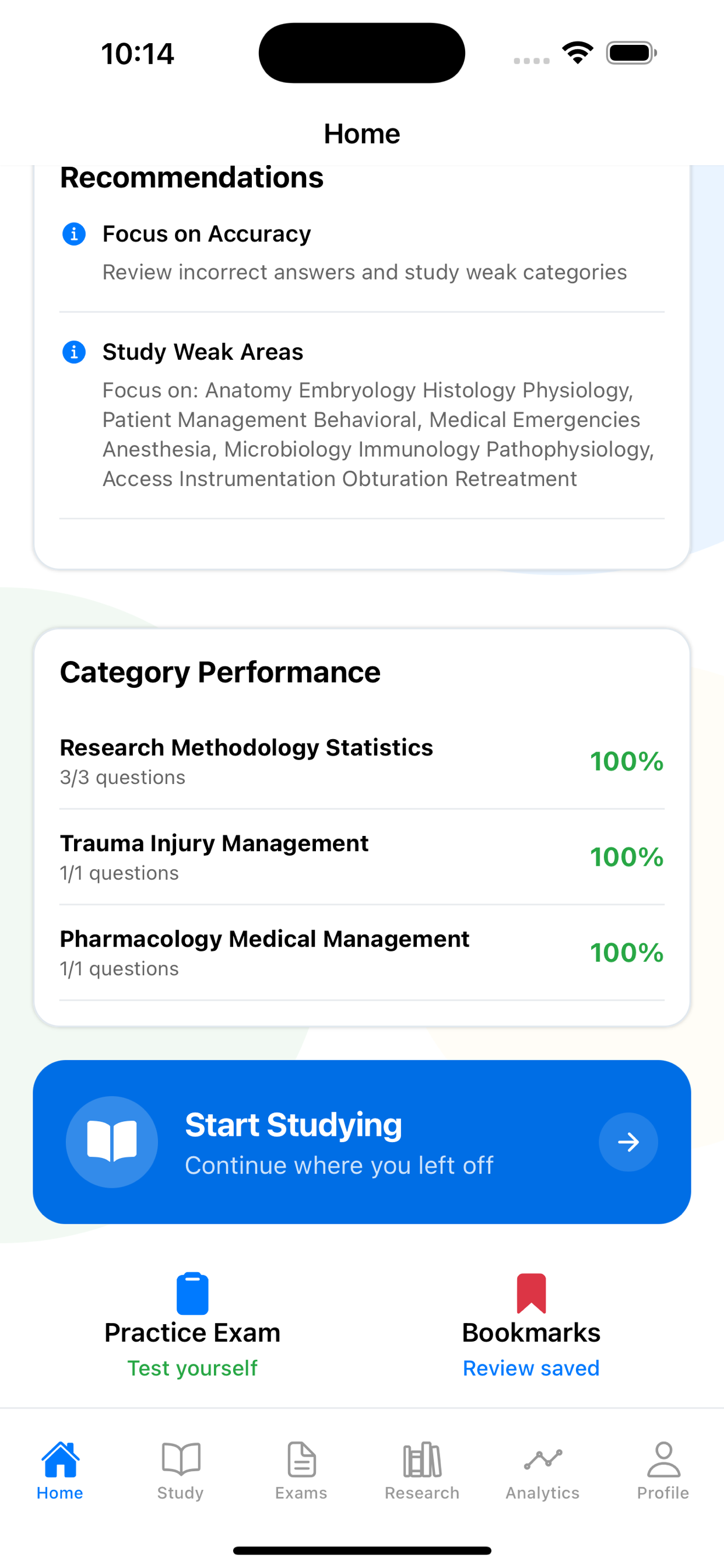 Question Interface